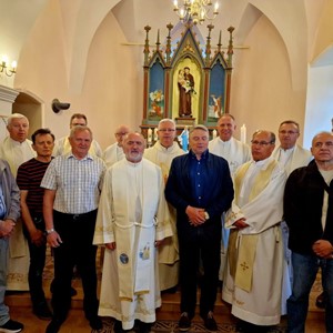Održano zahvalno misno slavlje godišnjice ređenja vlč. Stjepana Lončara i kolega iz generacije u Zaboku